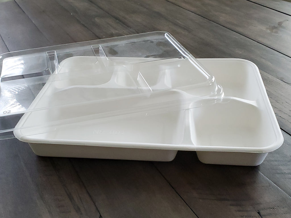 Lids for 5 Compartment Bento Box (400pcs) - Lids only