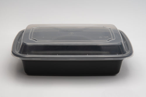 32 Oz Rectangular Microwavable PP Food Container Set (150pcs)