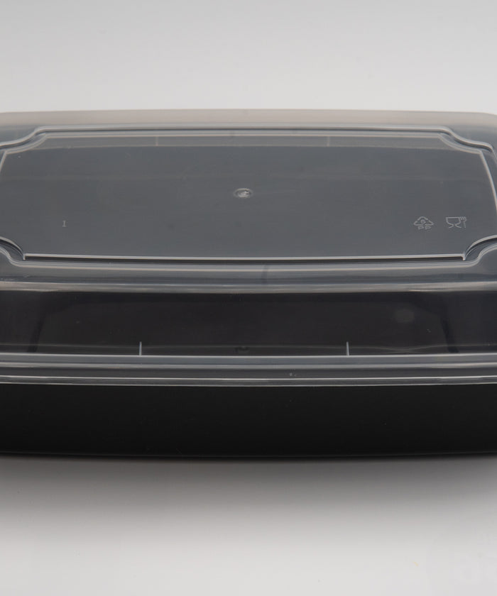 24 Oz Rectangular Microwavable PP Food Container Set (150pcs)