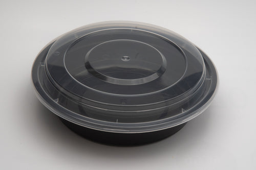 16 Oz Round Microwavable PP Food Container Set (150pcs)